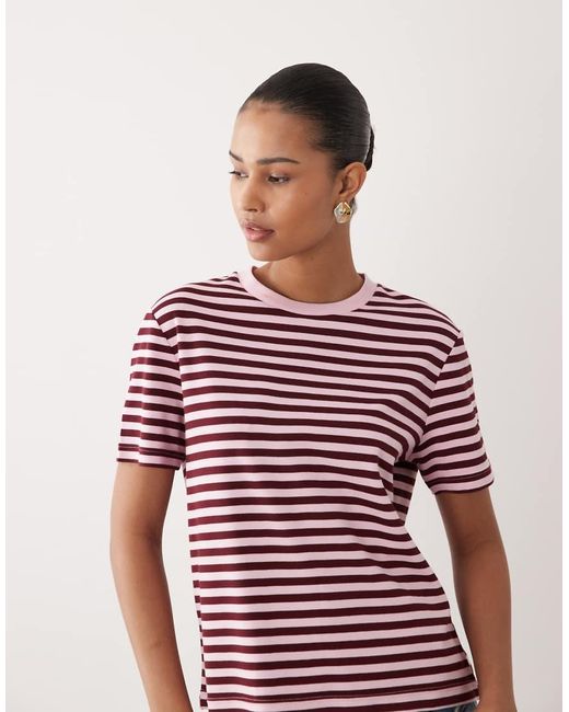 Mango Red Crew Neck T-shirt