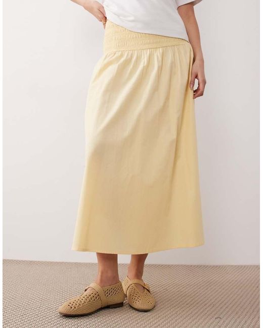 Wednesday's Girl Natural Floaty Midaxi Skirt