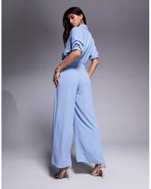 ASOS Blue – drapierter jumpsuit