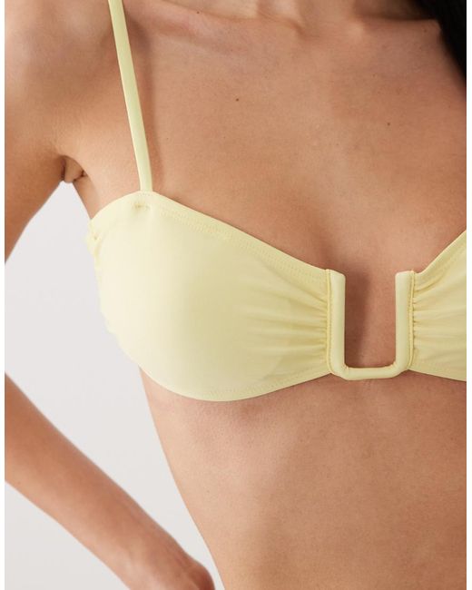 Brave Soul Brown U Front Bikini Top