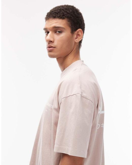 AllSaints White Underground T-shirt for men