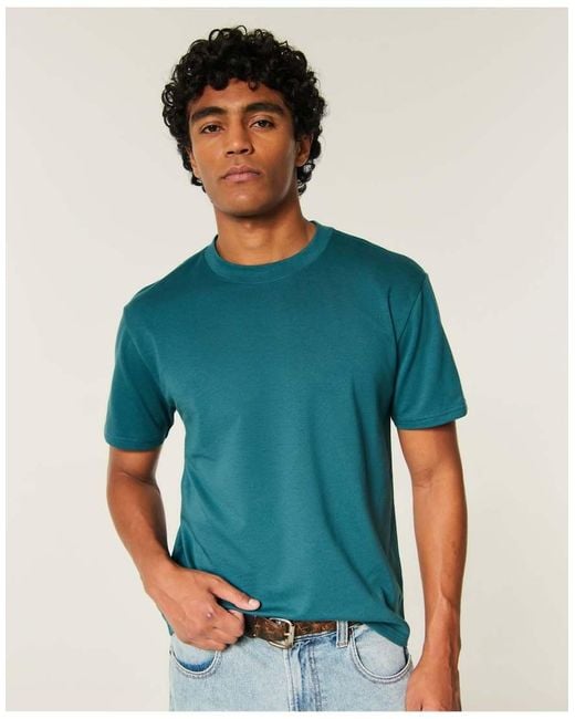 Hollister Blue Relaxed Everyday Tee for men