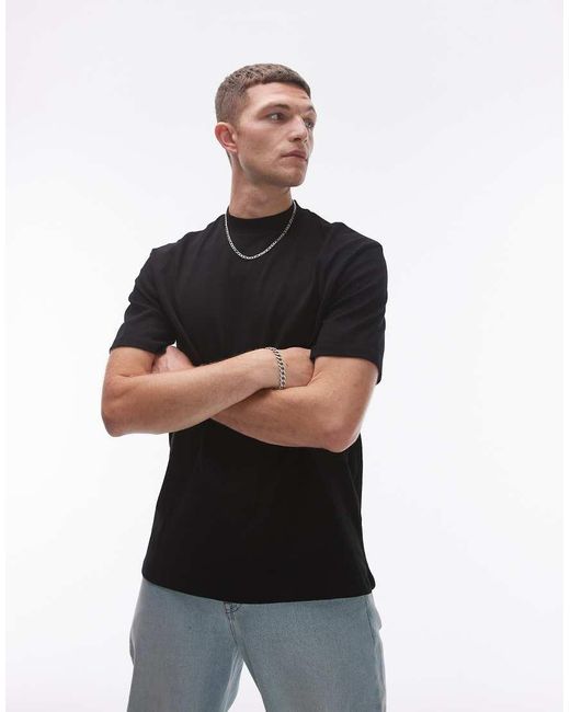 Topman Black 3 Pack Oversized Fit T-shirt for men