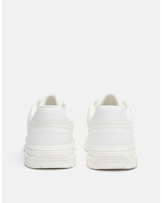 Pull&Bear – basic-sneaker in Natural für Herren
