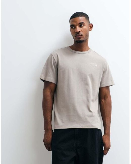 The North Face Gray Nse Slopes Graphic T-Shirt for men