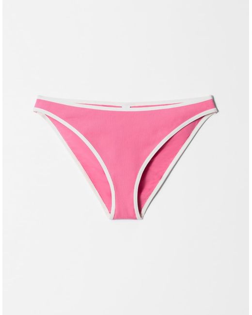 & Other Stories Red Contrast Bikini Bottoms