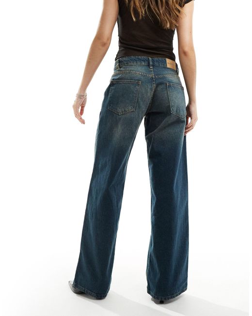 Motel Blue Roomy Low Rise baggy Jeans