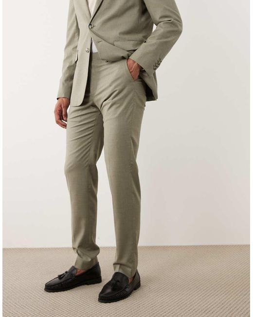 Mango Natural Milan Slim Fit Tailored Trouser Co-ord for men