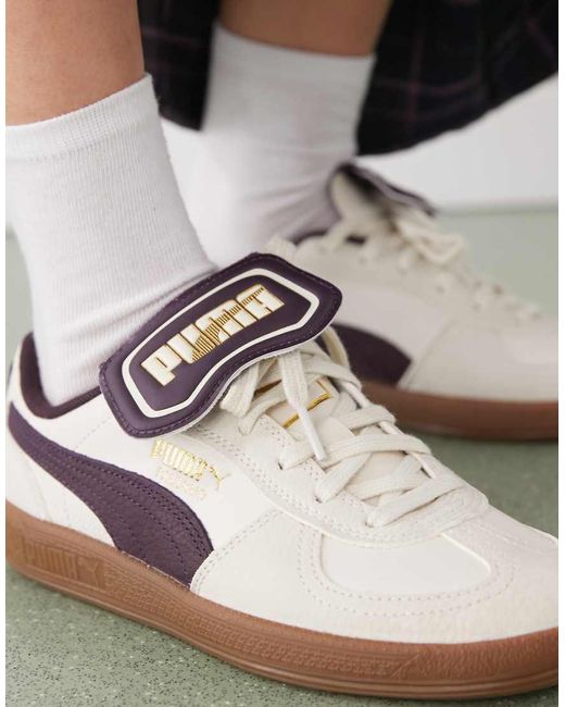 Zapatillas De Deporte Hueso Y Color Ciruela Palermo Premium De PUMA de color White