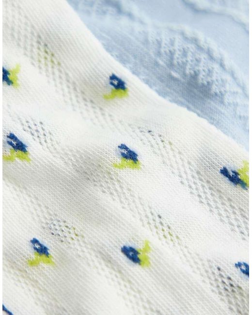 Cotton On White 5 Pack Ankle Sock