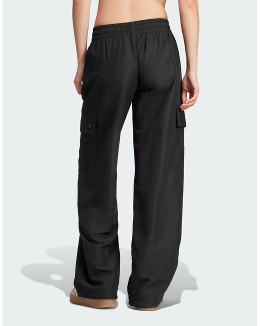 Adidas Originals Black Essentials Woven Cargo Pants