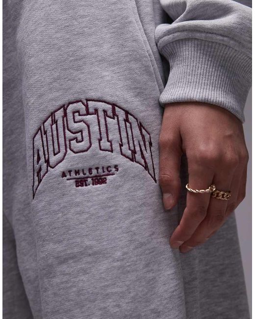 TOPSHOP Purple Co Ord Graphic Austin Cuffed jogger