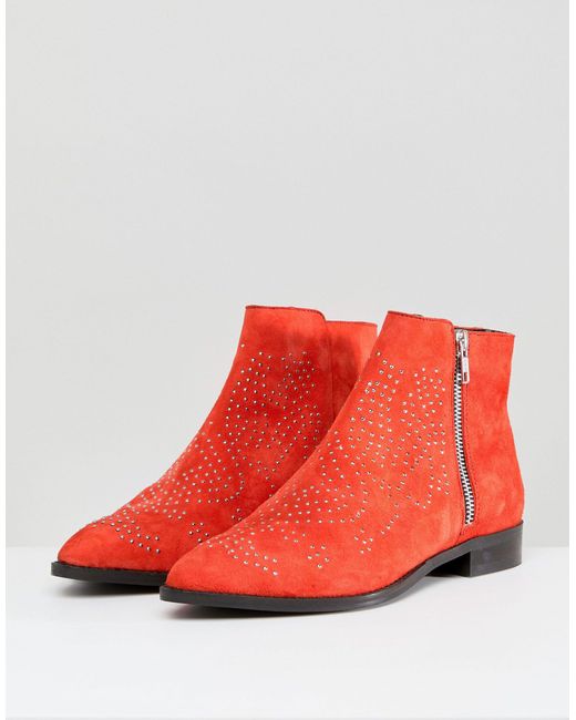 asos red boots
