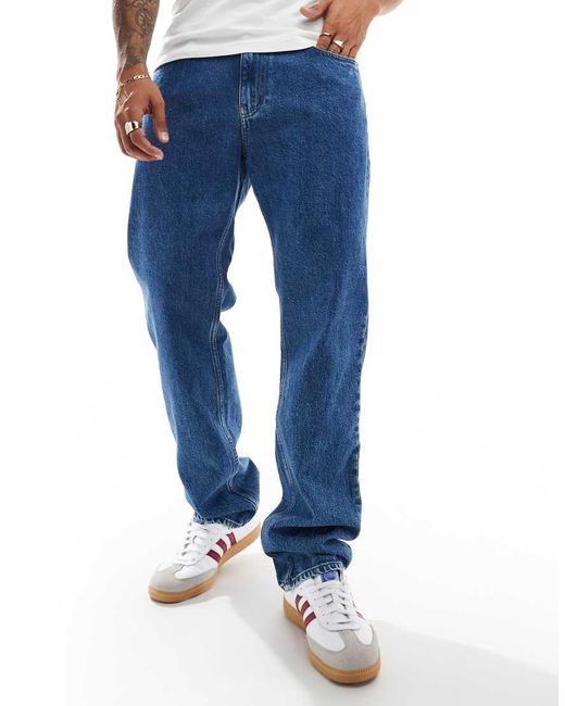 Tommy Hilfiger Blue Ethan Relaxed Straight Jeans for men