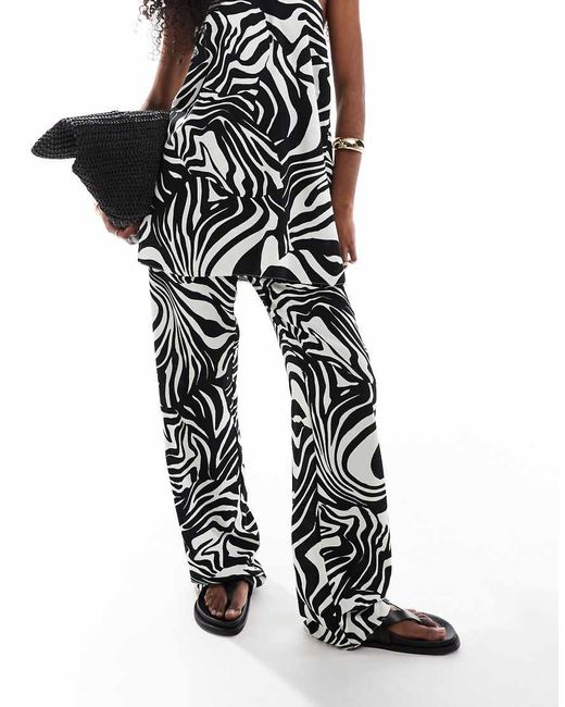 ASOS Black Tailored Straight Leg Trousers Co-ord