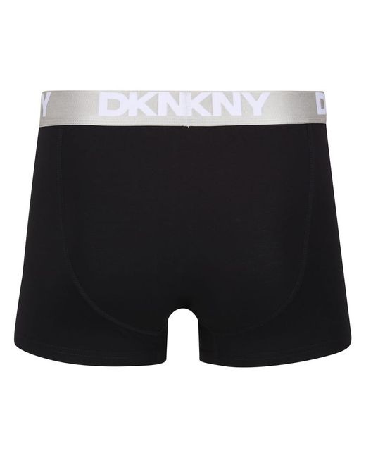 DKNY Black 3 Pack Ozark Modal Trunks for men