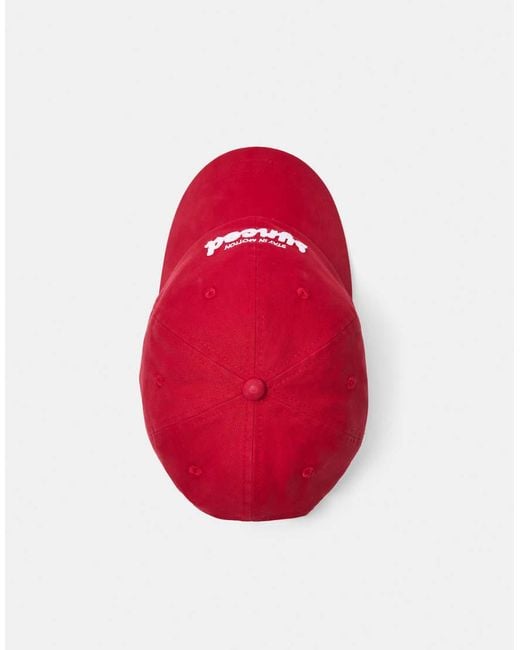 Pull&Bear Red Synced Graphic Cap for men