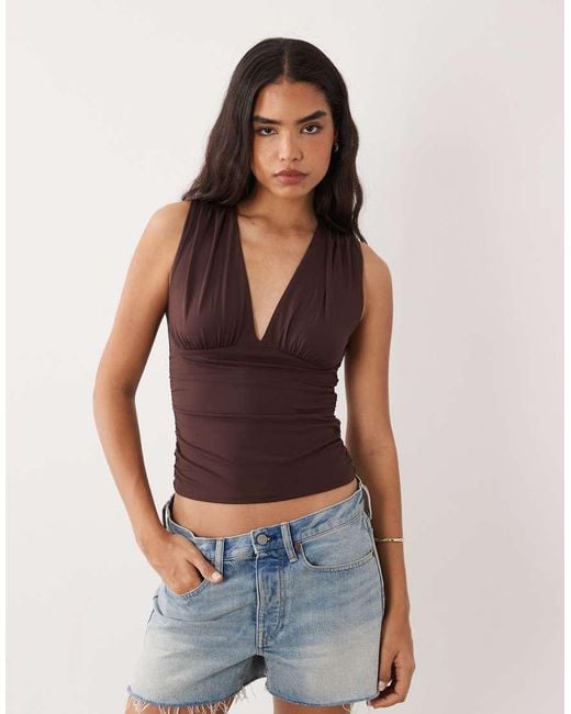 Cotton On Brown Ellie Wrap Halter