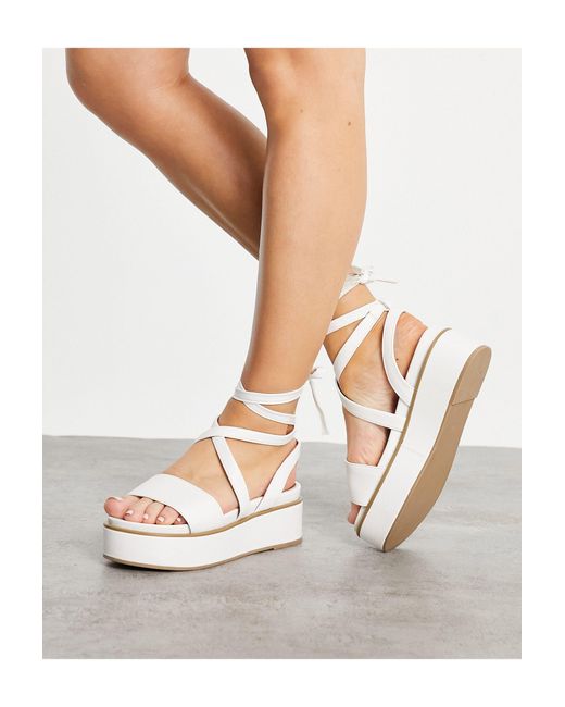 Asos white platform sandals new arrivals