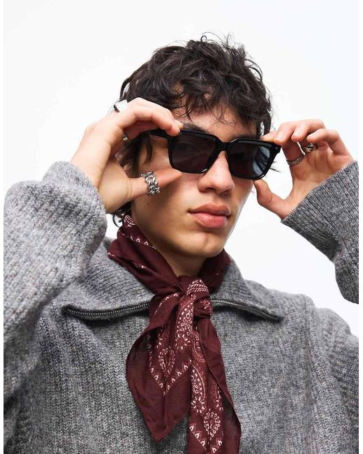 Bershka Black Sunglasses for men