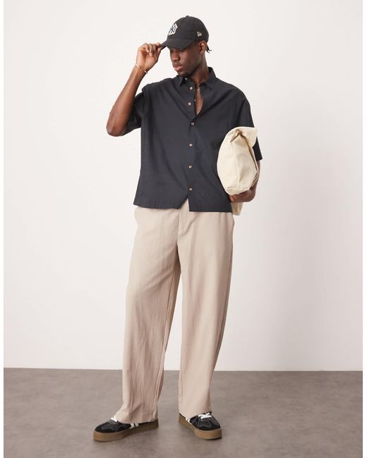 ASOS – kastiges oversize-hemd in Blue für Herren