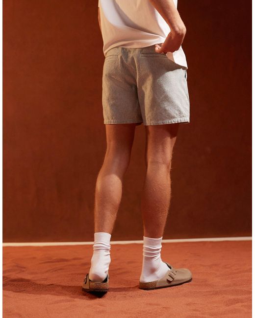 ASOS Brown Stripe Shorts for men
