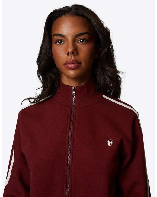 Good For Nothing Red Sport Zip Through Sweatshirt