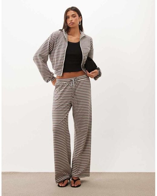 Missy Empire Natural Relaxed Drawstring Trouser Co-Ord
