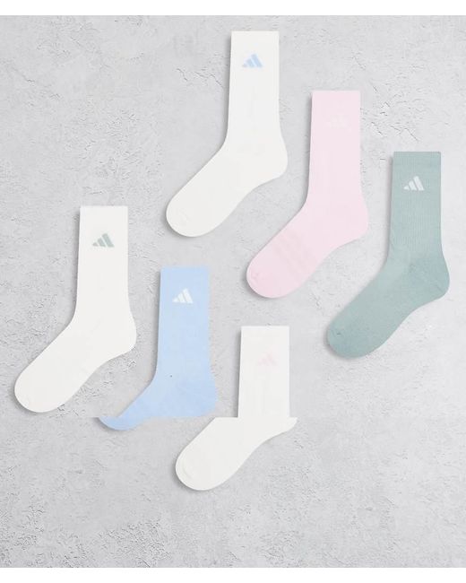 Adidas Originals White Adidas Training Essentials Crew Socks