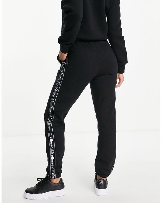Joggers neri con fettuccia di Ellesse in Nero | Lyst