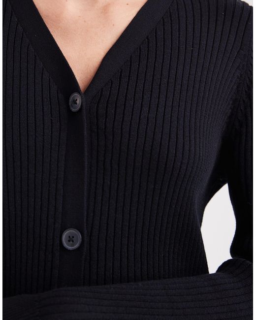 Threadbare Black – maxi-strickkleid