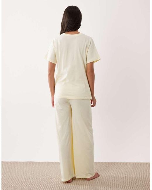 ASOS White Asos Design Maternity Mix & Match Cotton Pyjama Trouser