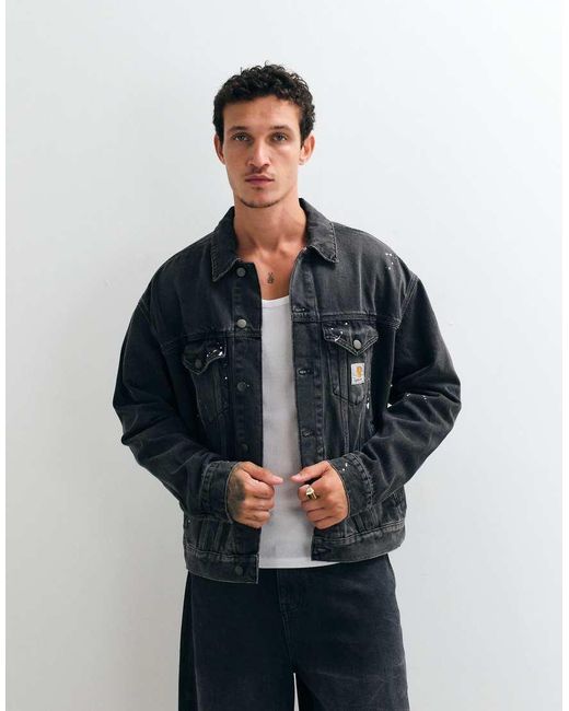 Carhartt Blue Helston Denim Jacket for men