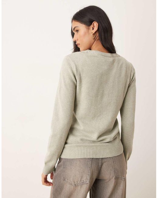 Vila Natural O-Neck Knitted Jumper