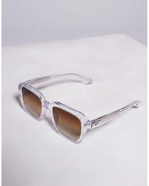 Quay Multicolor Quay Playback Square Sunglasses for men