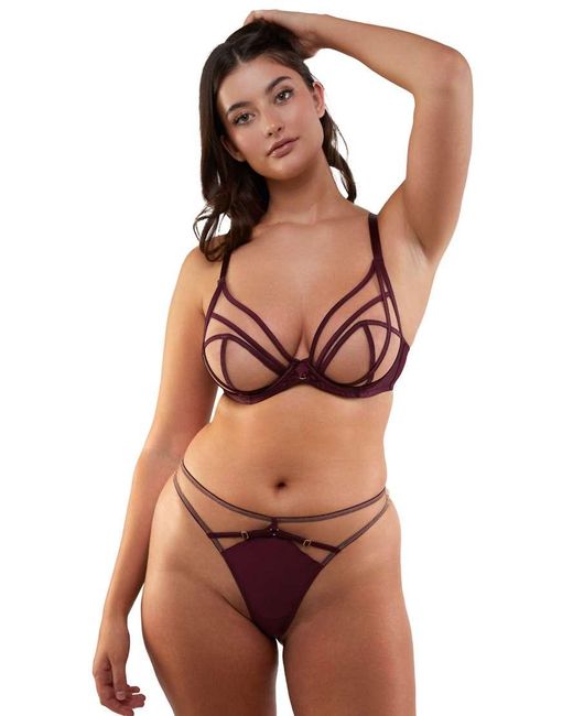 Playful Promises Brown Ramona Plunge Bra