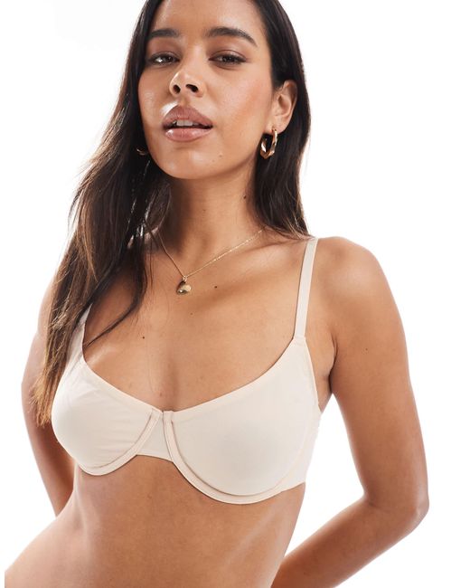 Noa - soutien-gorge pigeonnant à armatures et bonnets non rembourrés - beige DORINA en coloris White