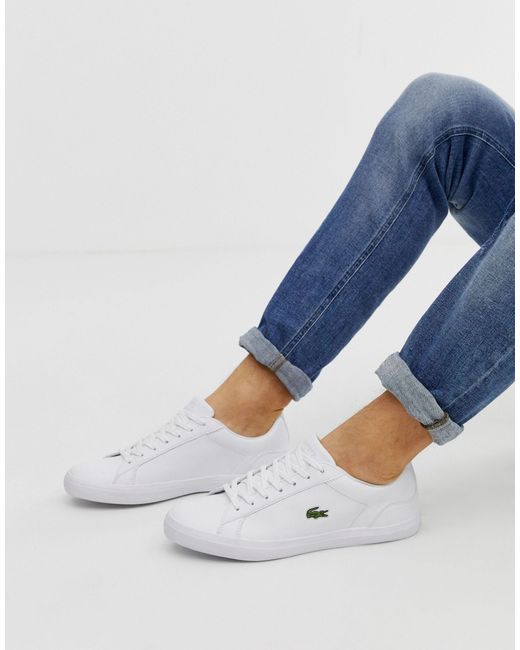 Lacoste Lerond Bl 1 Trainers in White for Men - Lyst