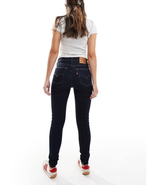 Levi's Blue 721 Skinny Jeans High Rise