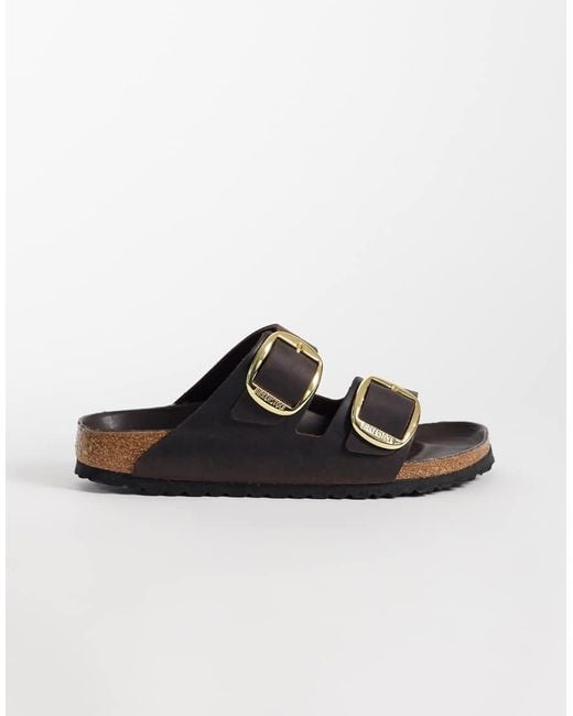 Birkenstock Brown Arizona Big Buckle Leather Sandals