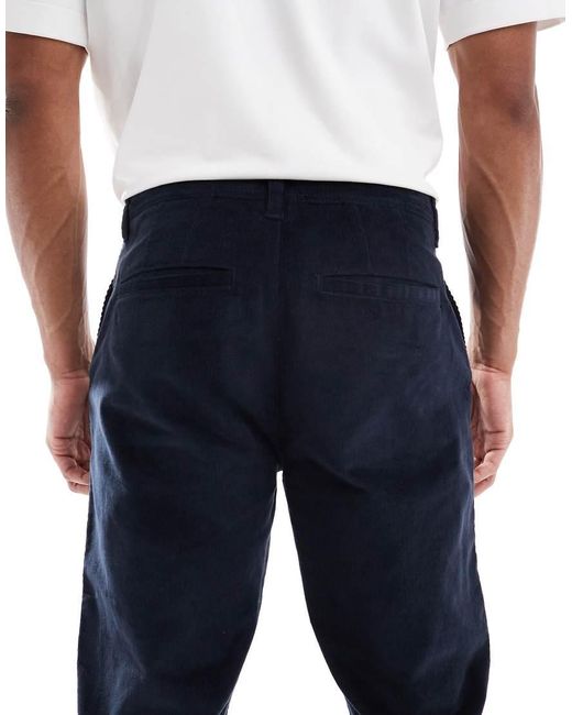 Threadbare Blue Regular Fit Chino Trouser for men