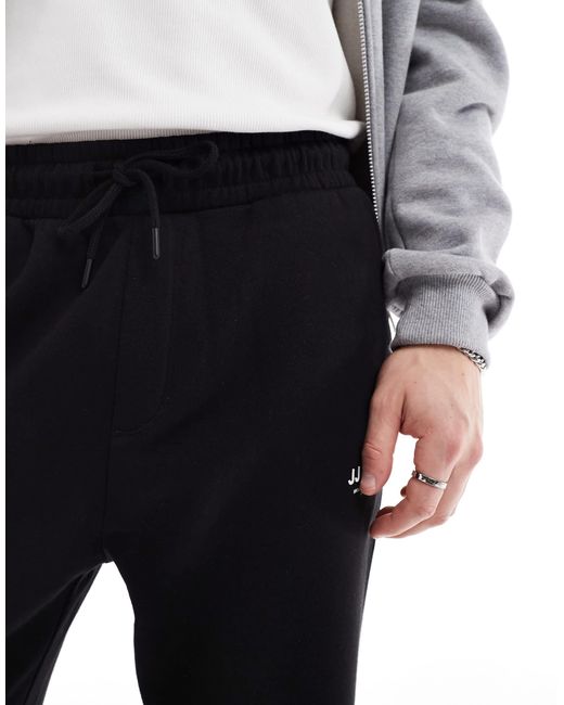 Jack & Jones Black Loose Fit jogger With Logo for men