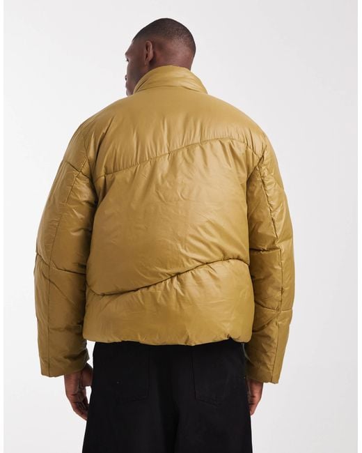 ASOS Natural Puffer Jacket for men