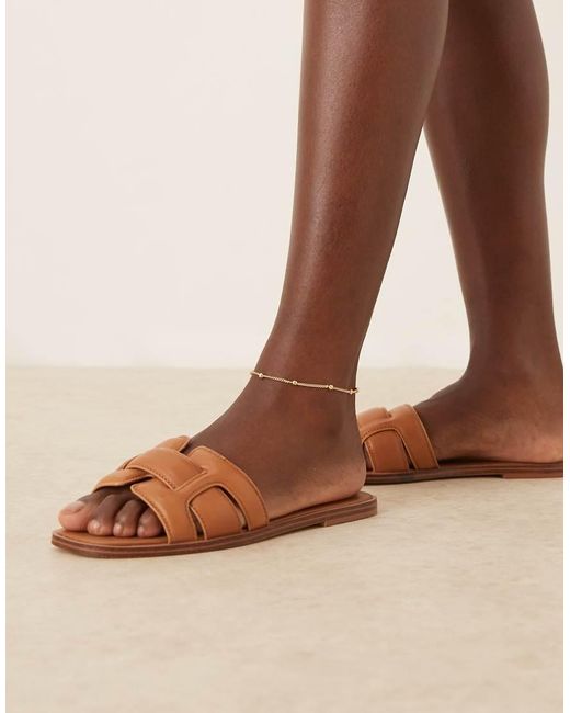 ALDO Brown Elenaa Padded Flat Sandals