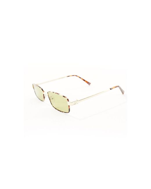 Bizarro - occhiali da sole rettangolari marroni e oro di Le Specs in Brown