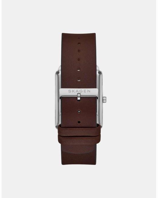 Skagen Blue Hagen Three-Hand, Stainless Steel Watch for men