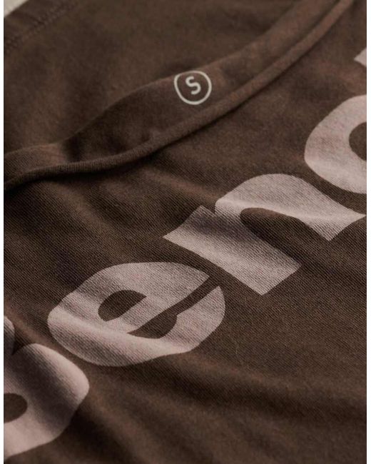 Bench x Superdry & Co Brown Fitted Long Sleeve Layer Top