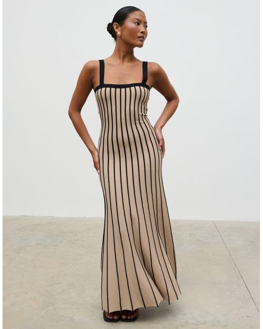 Pretty Lavish Pink Alyssia Stripe Midaxi Dress