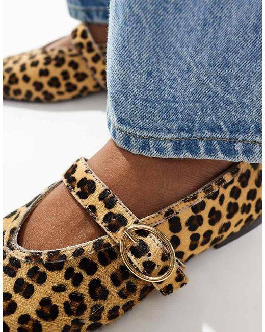 Merceditas Con Estampado De Lavena De Schuh de color Blue