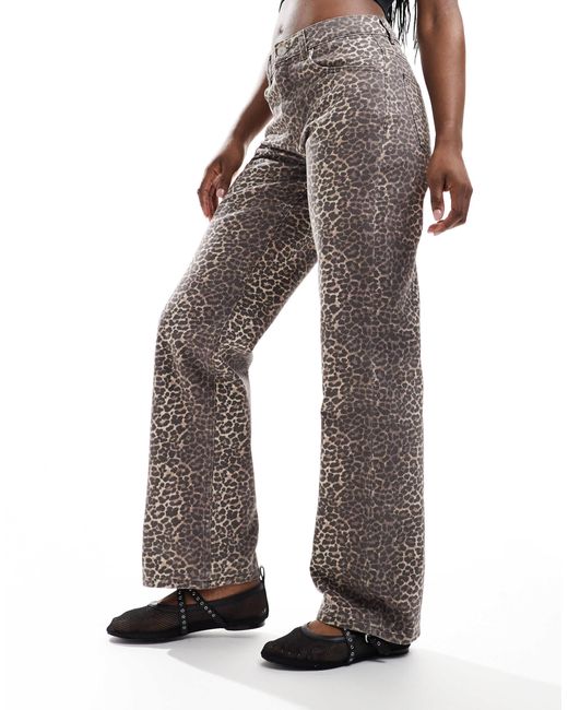 Pull&Bear Brown Wide Leg Jean